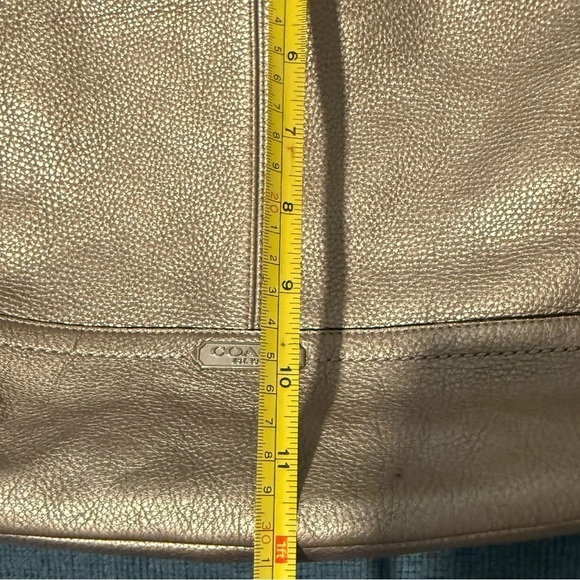 Coach hand bag crossbody bag gold vintage - Picture 7 of 12